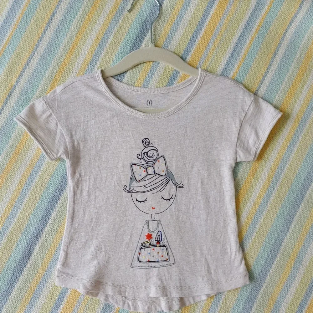 ⭐ Baby GAP Toddler short sleeve top lot 18-24m